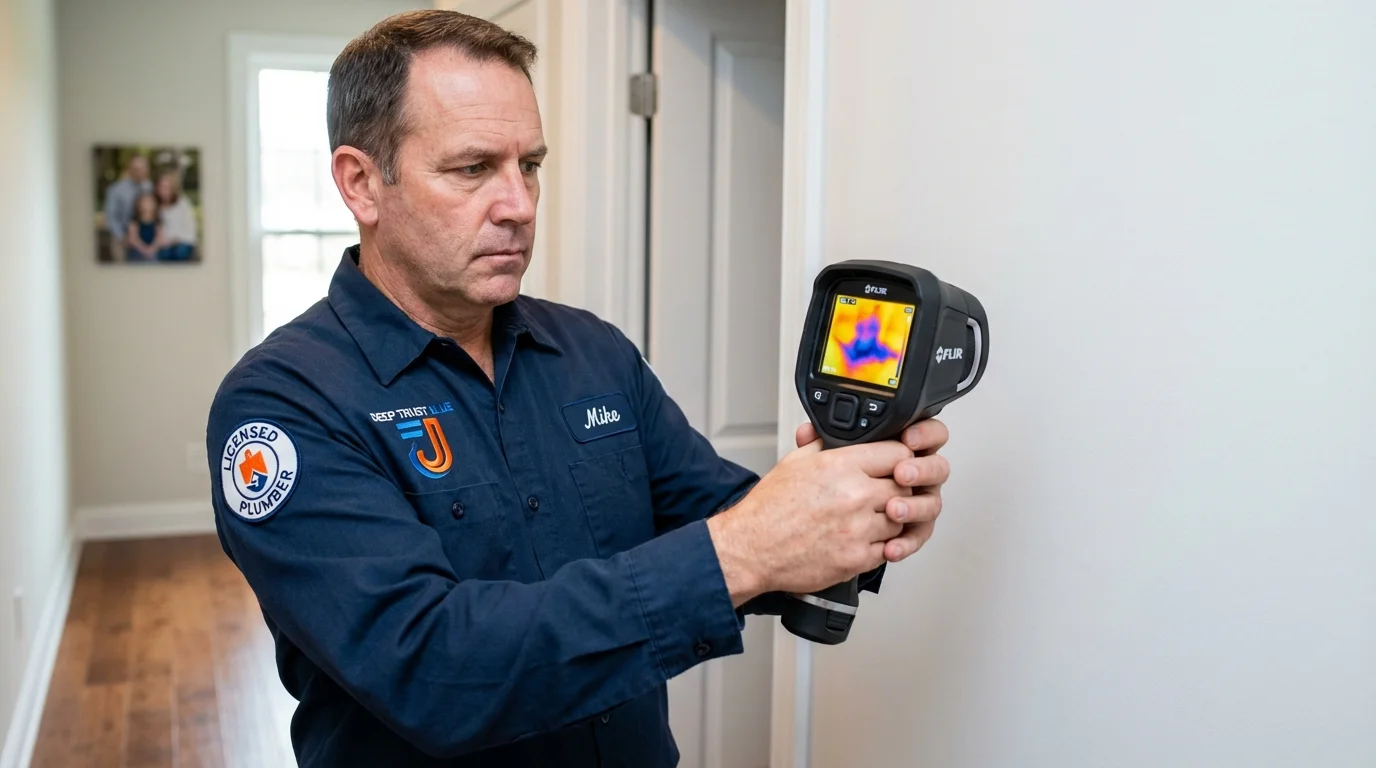 Thermal imaging leak detection by Johns Plumbing LLC in Haskell